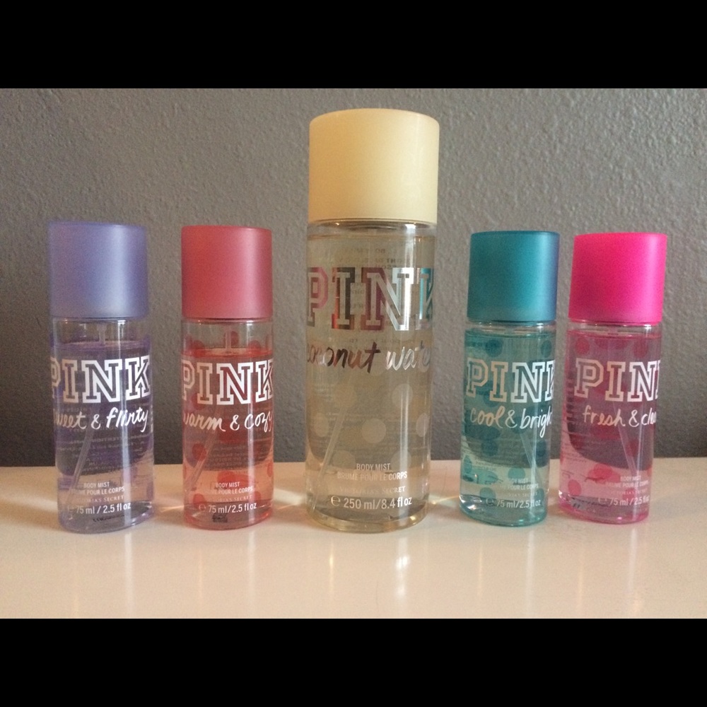 PINK body sprays